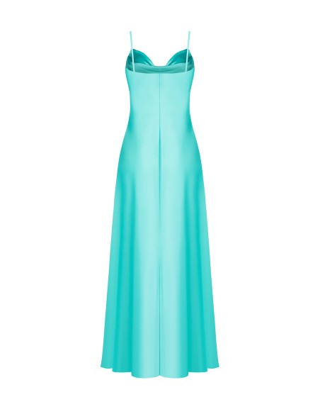 Robe maxi empire en satin Rinascimento