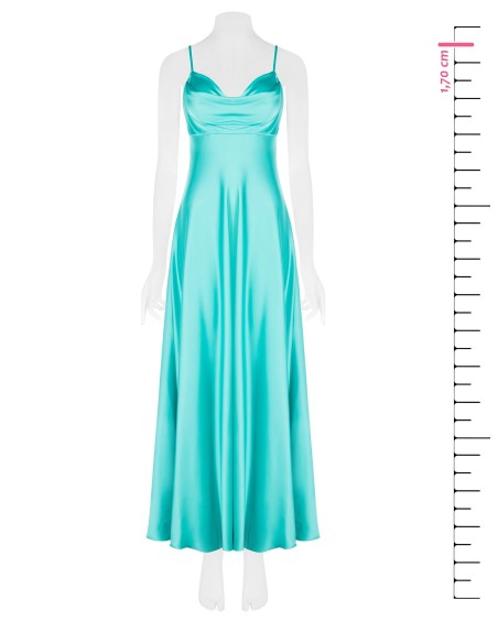 Robe maxi empire en satin Rinascimento