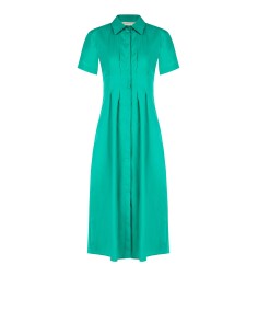 Robe-chemise midi en coton à boutons dissimulés Rinascimento