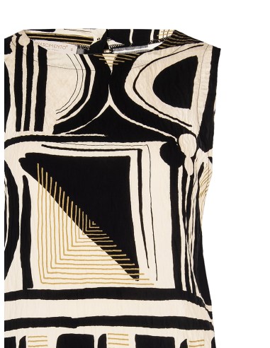 Top en viscose froissée avec boutons au dos Rinascimento