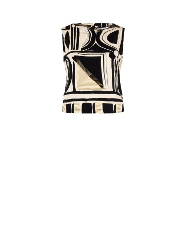 Top en viscose froissée avec boutons au dos Rinascimento