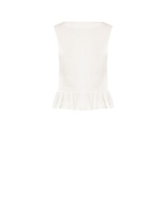 Top ample en lyocell extralight avec volant et rose appliquée Rinascimento 2