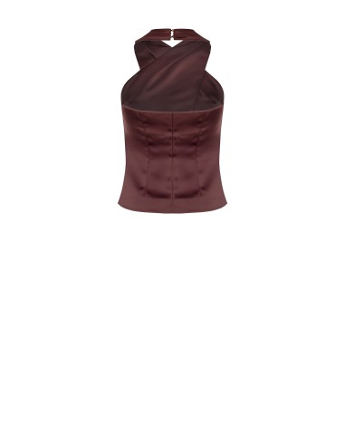 Top en satin croisé Rinascimento