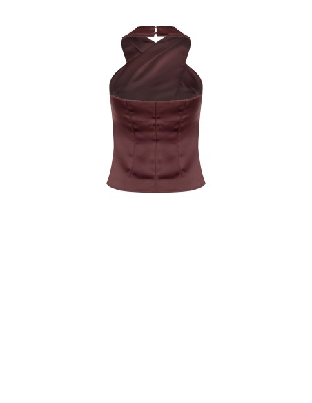 Top en satin croisé Rinascimento