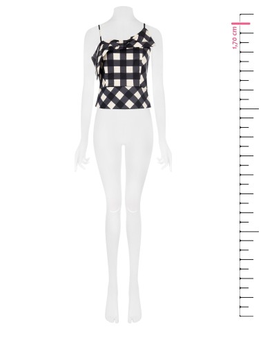 Bustier en mélange de coton avec maxi nœud Rinascimento