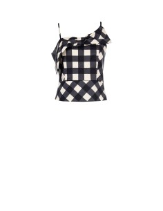 Bustier en mélange de coton avec maxi nœud Rinascimento
