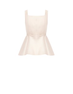 Top plissé en viscose mélangée à effet perlé avec ceinture coordonnée Rinascimento 2