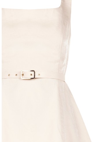 Top plissé en viscose mélangée à effet perlé avec ceinture coordonnée Rinascimento