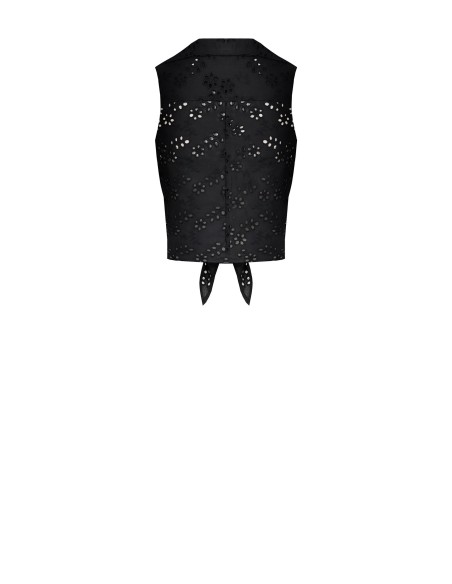 Rinascimento - Chemise courte en coton Sangallo à nœuds