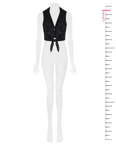 Rinascimento - Chemise courte en coton Sangallo à nœuds