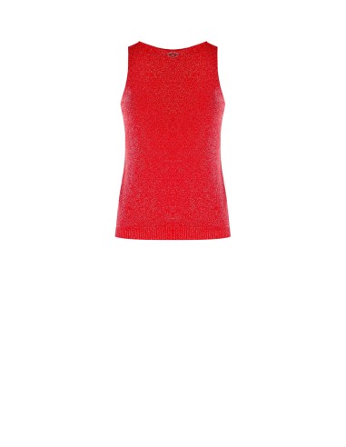 Top slim en viscose et lurex effet pailleté Rinascimento
