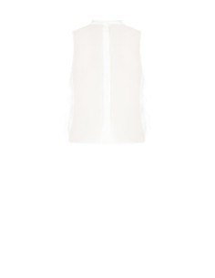 Blouse van geborduurde tule en kant aan de voorkant en ultralichte lyocell aan de achterkant Rinascimento 2