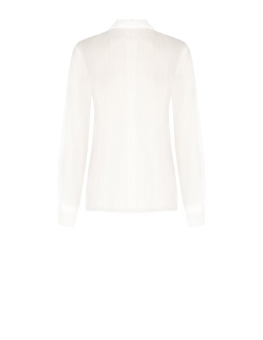 Ultralichte lyocellblouse met rozenapplicaties Rinascimento
