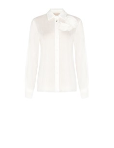 Ultralichte lyocellblouse met rozenapplicaties Rinascimento