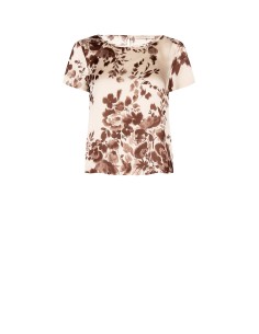 Blouse ample et fluide en satin ultraléger à effet soyeux Rinascimento