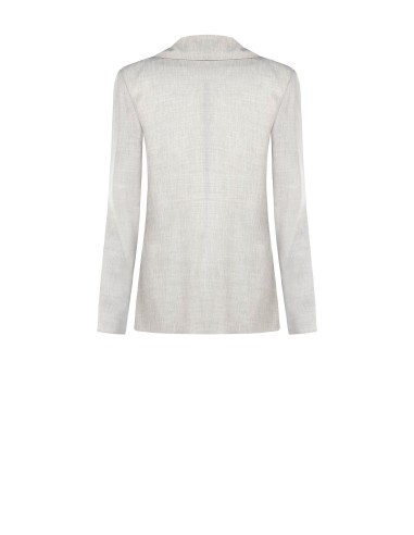 Veste blazer ajustée en mélange de viscose et de lyocell avec boutons triangulaires Rinascimento