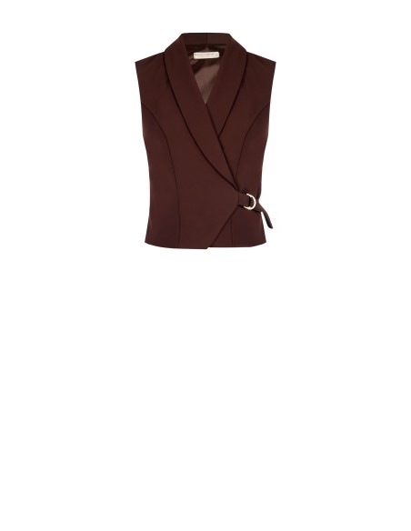 Gilet portefeuille en tissu fluide Rinascimento