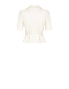 Veste blazer courte en tissu fluide avec ceinture assortie à la taille Rinascimento 2