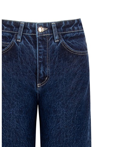 Rechte jeans met bloemenzoom Rinascimento