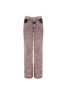 Wide-legjeans met stretch en gewassen effect van Rinascimento