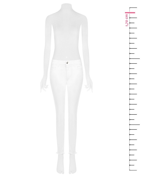 Effen skinny stretchjeans van Rinascimento