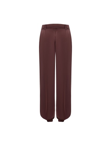 Pantalon large bouffant en satin avec boutons aux chevilles Rinascimento