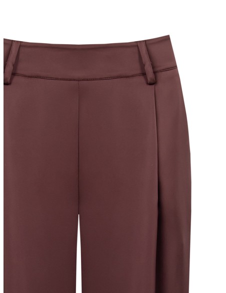 Pantalon large bouffant en satin avec boutons aux chevilles Rinascimento