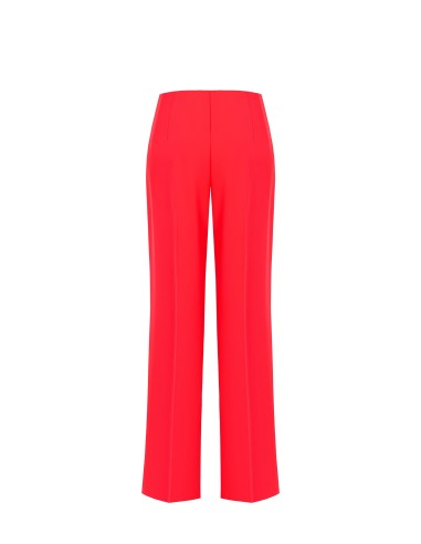 Pantalon palazzo en tissu fluide avec fermeture éclair latérale Rinascimento