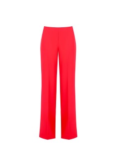 Pantalon palazzo en tissu fluide avec fermeture éclair latérale Rinascimento