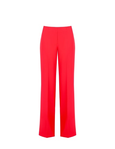 Pantalon palazzo en tissu fluide avec fermeture éclair latérale Rinascimento