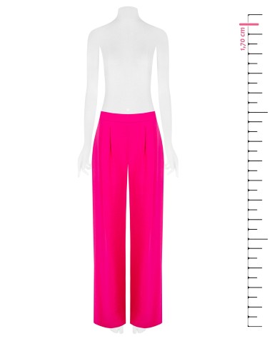 Pantalon palazzo en mélange de viscose légèrement froissé avec élastique au dos Rinascimento
