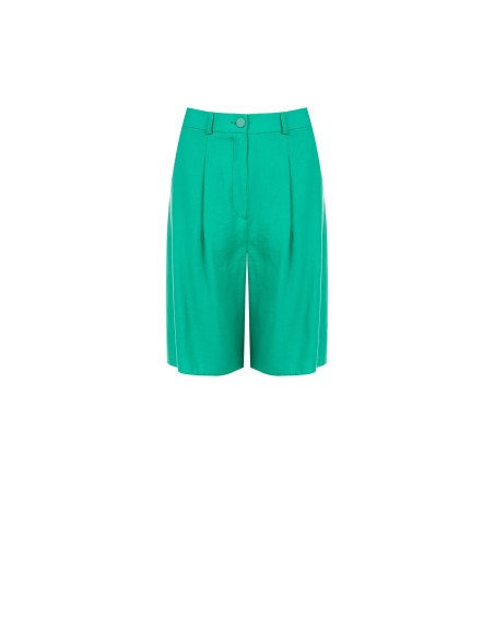 Bermuda en coton mélangé avec pinces et poches Rinascimento