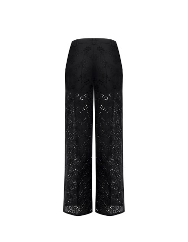 Pantalon palazzo en coton Sangallo avec short intégré Rinascimento