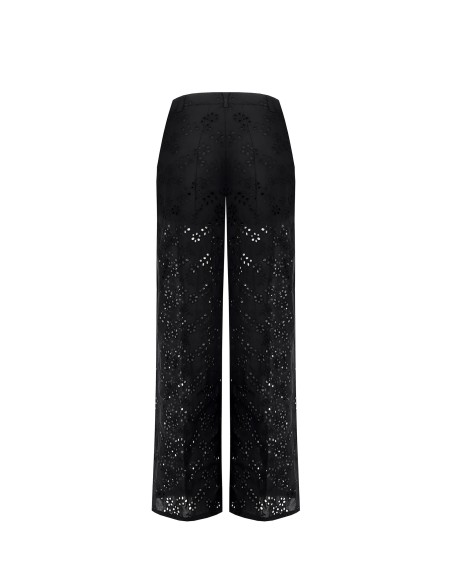 Pantalon palazzo en coton Sangallo avec short intégré Rinascimento