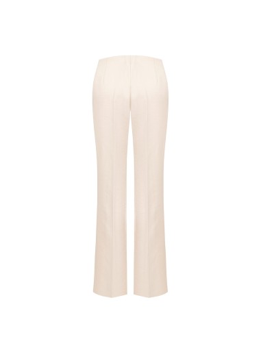 Pantalon palazzo en mélange de viscose à effet nacré avec fermeture éclair latérale Rinascimento