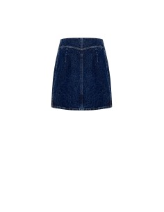 Denim minirok met bloemeninzetstukken van Rinascimento 2