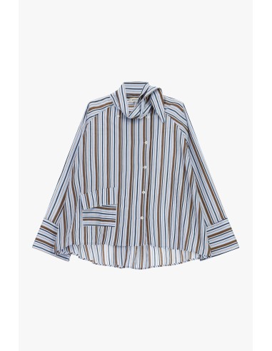 Chemise rayée à col classique et poche Dixie
