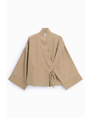 Dixie blazer in kimonomodel met soepele pasvorm en ceintuur aan de zijkant