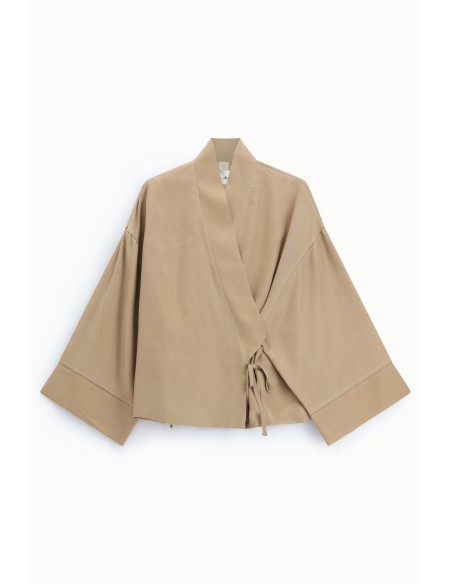 Blazer kimono à coupe ample avec ceinture latérale Dixie
