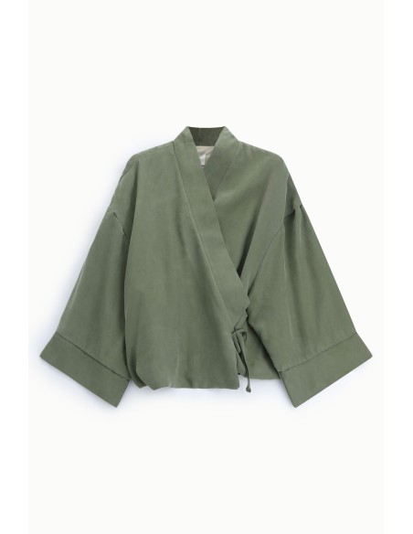 Blazer kimono à coupe ample avec ceinture latérale Dixie