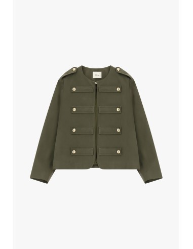 Veste-chemise courte avec poches et brandebourgs Dixie