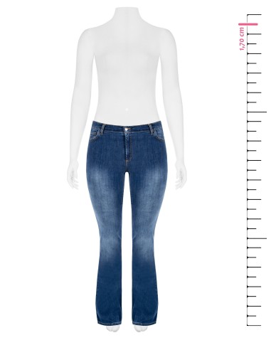Curvy flared jeans, medium wash, Rinascimento Curvy