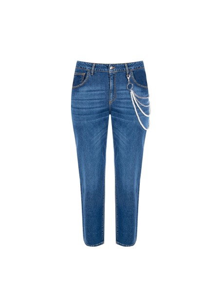 Jean droit Curvy avec chaîne de perles amovible Rinascimento Curvy
