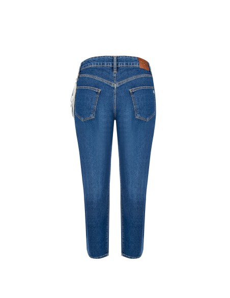 Jean droit Curvy avec chaîne de perles amovible Rinascimento Curvy