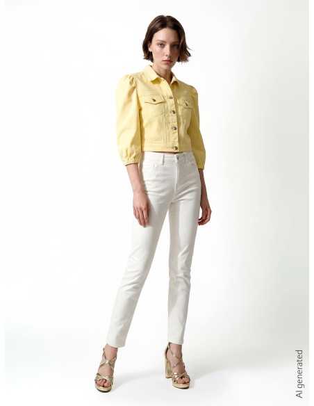 Straight jeans met stretch Rinascimento