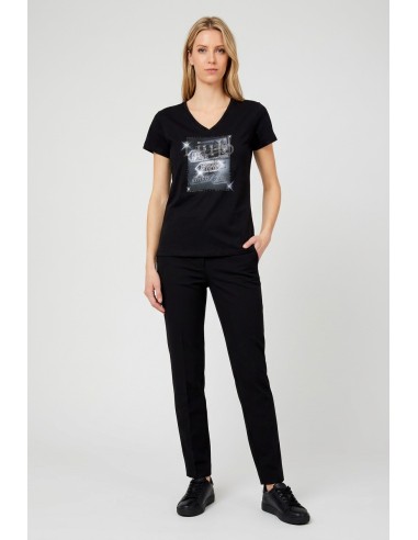T-shirt met print en strass van Liu Jo