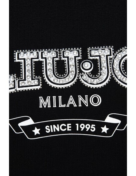 T-Shirt Liu Jo avec logo et pierres précieuses
