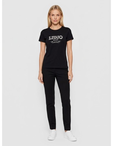 T-Shirt Liu Jo avec logo et pierres précieuses