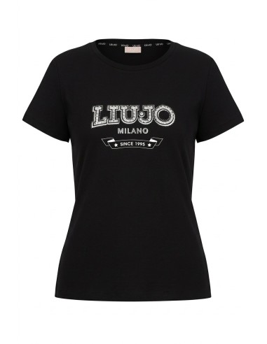 T-Shirt Liu Jo avec logo et pierres précieuses