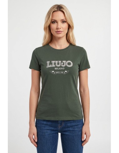 T-Shirt Liu Jo avec logo et pierres précieuses